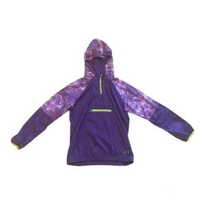 Under Armour purple windbreaker, Youth large, Loose fit